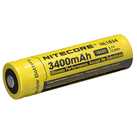 NL1834 3400mAh Rechargeable 18650 Battery -  NITECORE